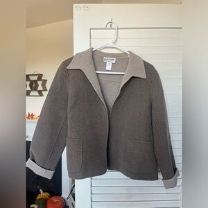 Pendleton Women's Two-Toned Taupe Wool Blazer